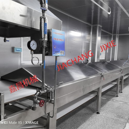 大型河粉机生产线生产视频